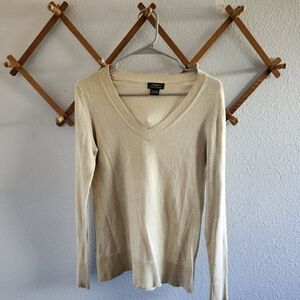 Eddie Bauer Cotton Cashmere V-Neck Sweater